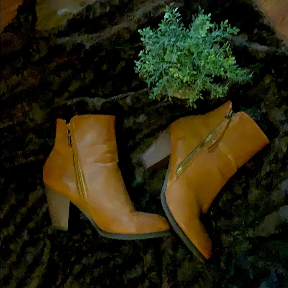Leather booties